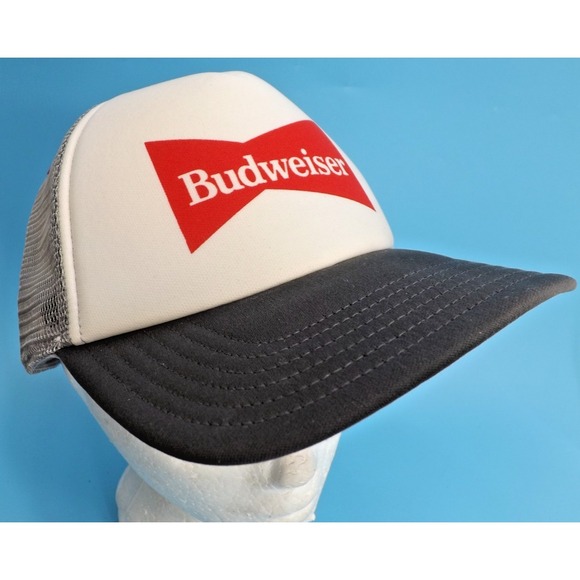 Snapback Other - Vintage Budweiser Beer Red Logo Mesh Snapback Trucker Hat Baseball Cap